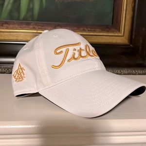 New golf Titleist hat from a top country club.